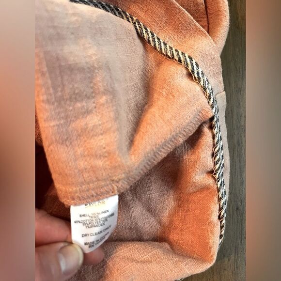 SAYLOR Pinky-Nude color Sleeveless Romper! 100% linen; Size Small. Soooo Cute!!! - Picture 10 of 12